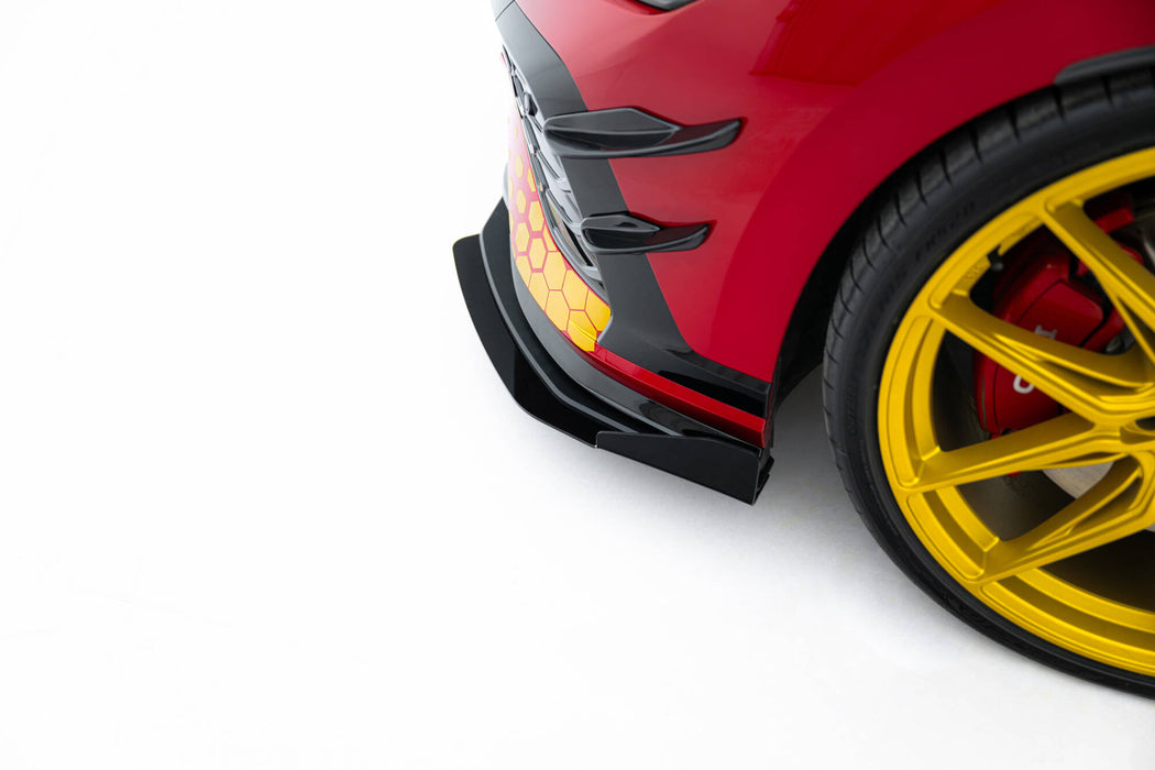 Maxton Design Street Pro Front Splitter + Flaps Volkswagen Golf GTI Clubsport Mk8 Facelift