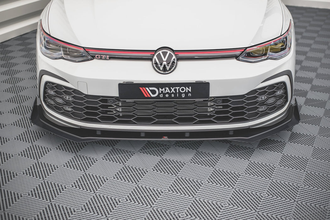 Maxton Design Street Pro Front Splitter + Flaps Volkswagen Golf GTI / GTE / GTD / R-Line Mk8