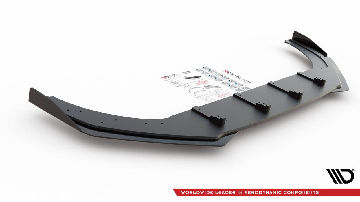 Maxton Design Street Pro Front Splitter + Flaps Volkswagen Golf GTI / GTE / GTD / R-Line Mk8