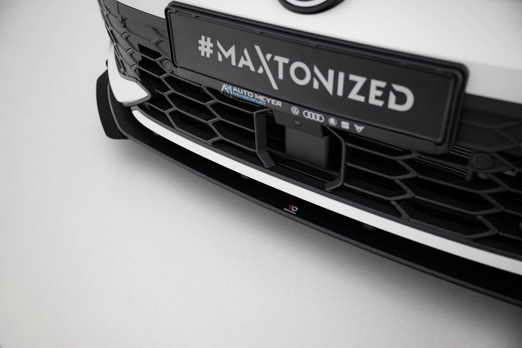 Maxton Design Street Pro Front Splitter + Flaps Volkswagen Golf GTI / GTE / R-Line Mk8 Facelift