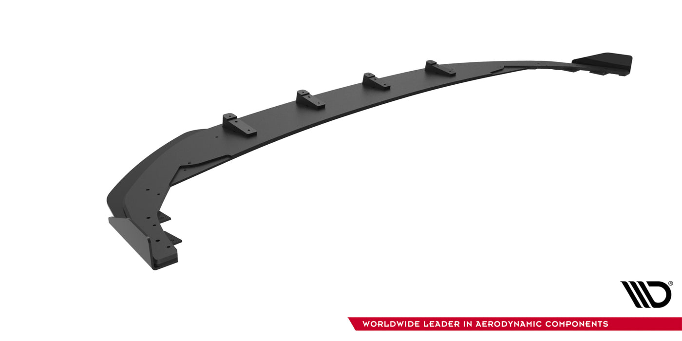 Maxton Design Street Pro Front Splitter + Flaps Volkswagen Golf R Mk8 Facelift