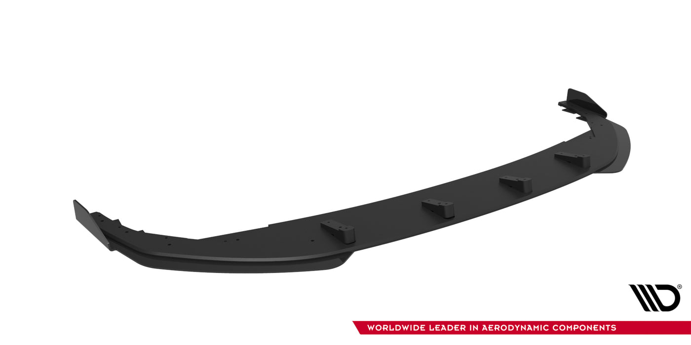 Maxton Design Street Pro Front Splitter + Flaps Volkswagen Golf R Mk8 Facelift