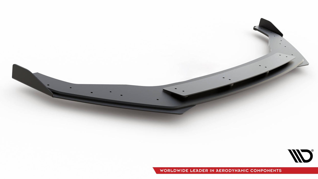 Maxton Design Street Pro Front Splitter + Flaps Volkswagen Golf R / R-Line Mk7 Facelift