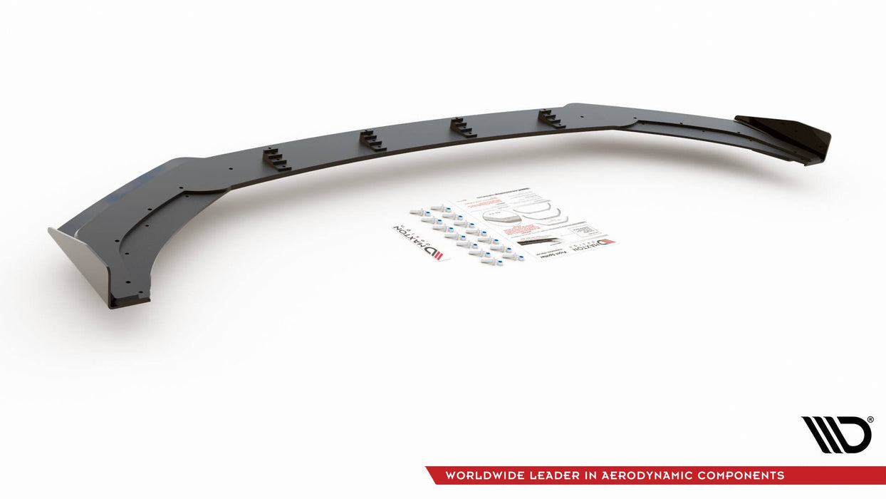 Maxton Design Street Pro Front Splitter + Flaps Volkswagen Polo GTI Mk6