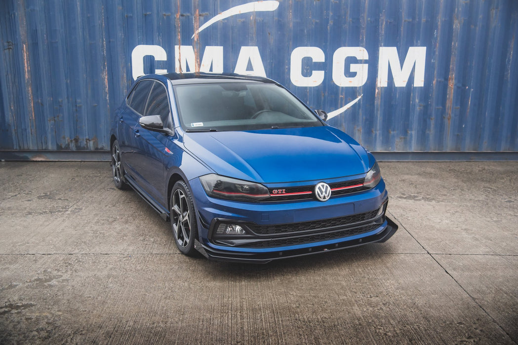Maxton Design Street Pro Front Splitter + Flaps Volkswagen Polo GTI Mk6