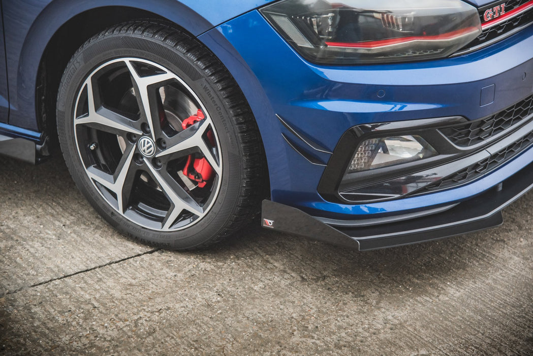 Maxton Design Street Pro Front Splitter + Flaps Volkswagen Polo GTI Mk6