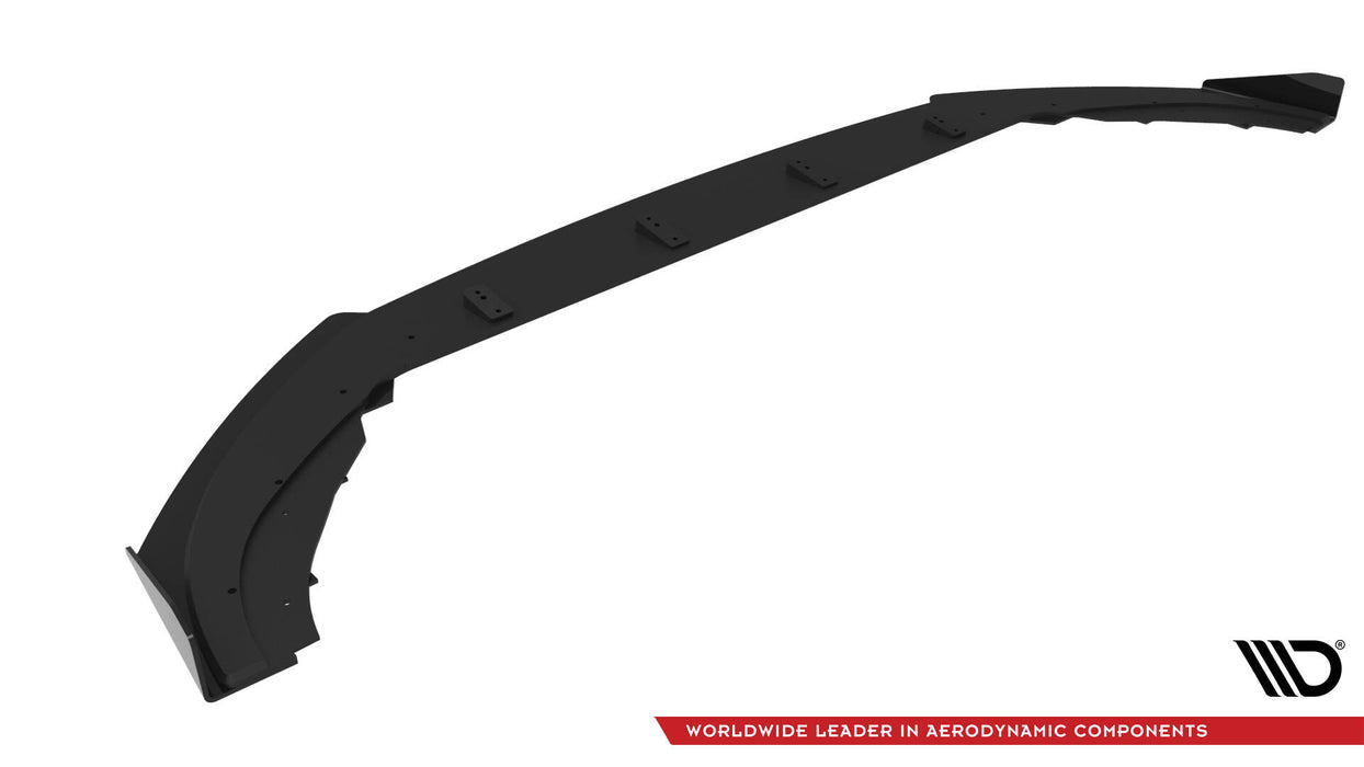 Maxton Design Street Pro Front Splitter + Flaps Volkswagen Polo GTI Mk6 Facelift