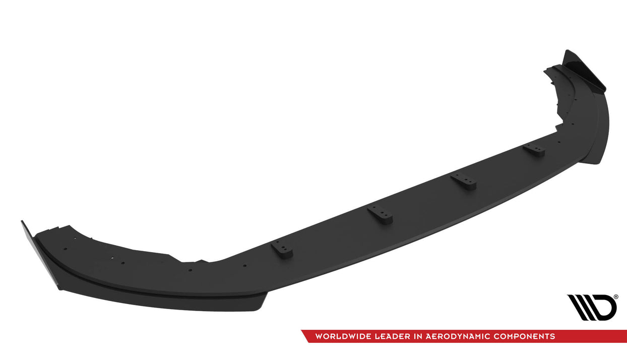 Maxton Design Street Pro Front Splitter + Flaps Volkswagen Polo GTI Mk6 Facelift