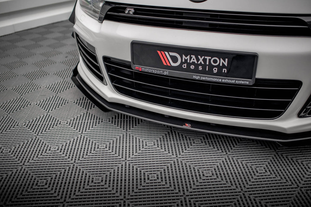 Maxton Design Street Pro Front Splitter + Flaps Volkswagen Scirocco R Mk3
