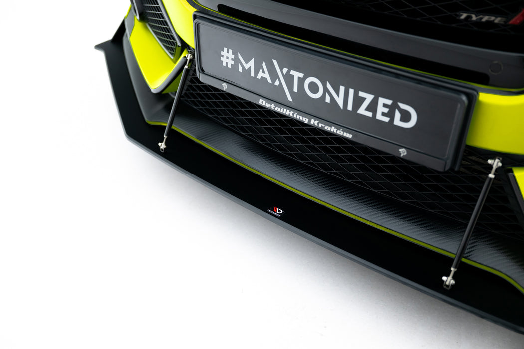 Maxton Design Street Pro Front Splitter Honda Civic Type R Mk10