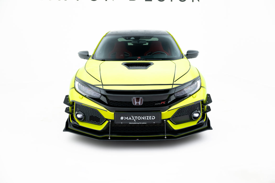 Maxton Design Street Pro Front Splitter Honda Civic Type R Mk10