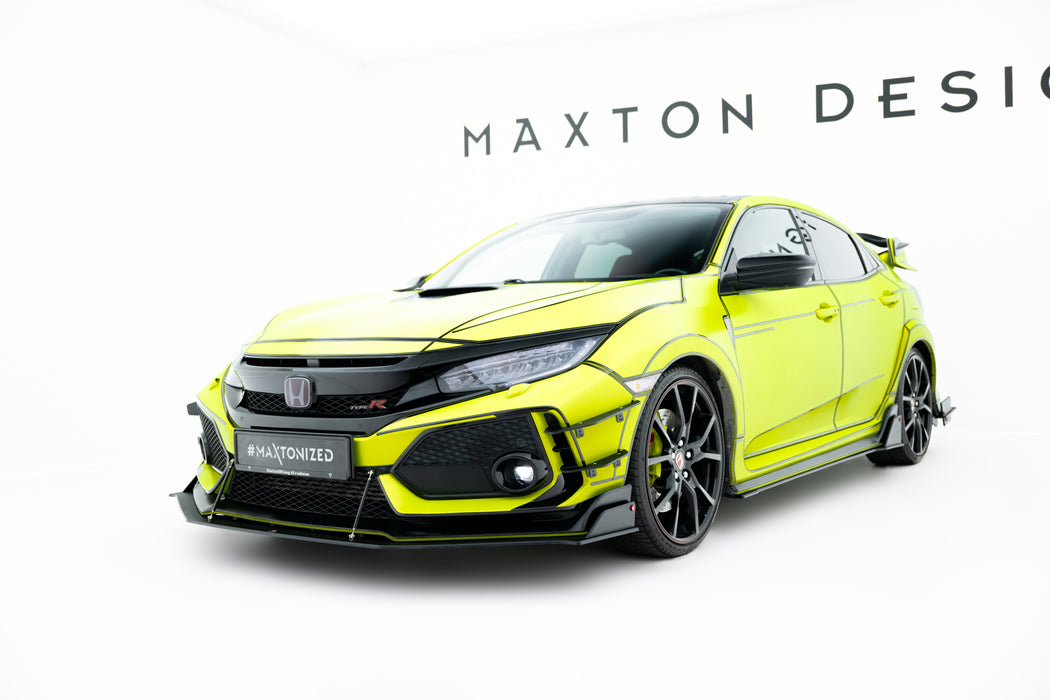 Maxton Design Street Pro Front Splitter Honda Civic Type R Mk10