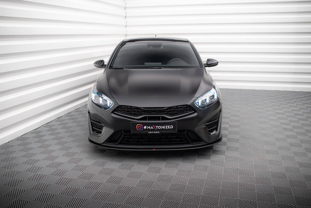 Maxton Design Street Pro Front Splitter Kia Proceed GT Mk3 Facelift / Ceed GT / GT - Line Mk1 Facelift