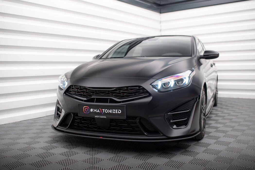 Maxton Design Street Pro Front Splitter Kia Proceed GT Mk3 Facelift / Ceed GT / GT - Line Mk1 Facelift