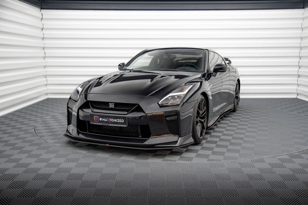 Maxton Design Street Pro Front Splitter Nissan GTR R35 Facelift