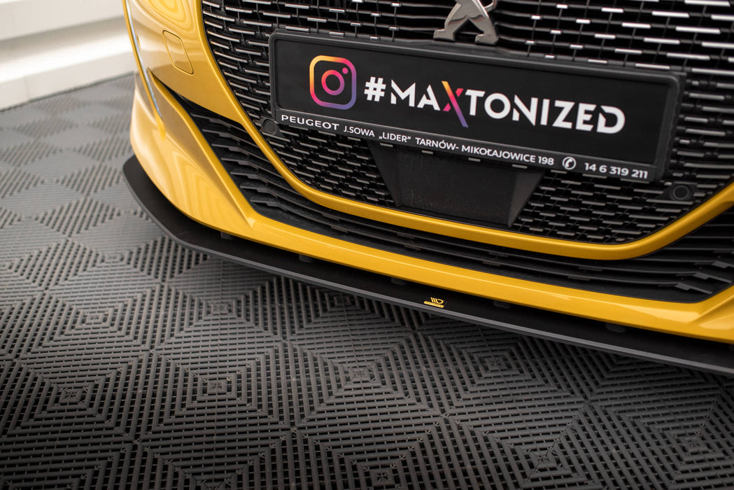 Maxton Design Street Pro Front Splitter Peugeot 208 GT Mk2