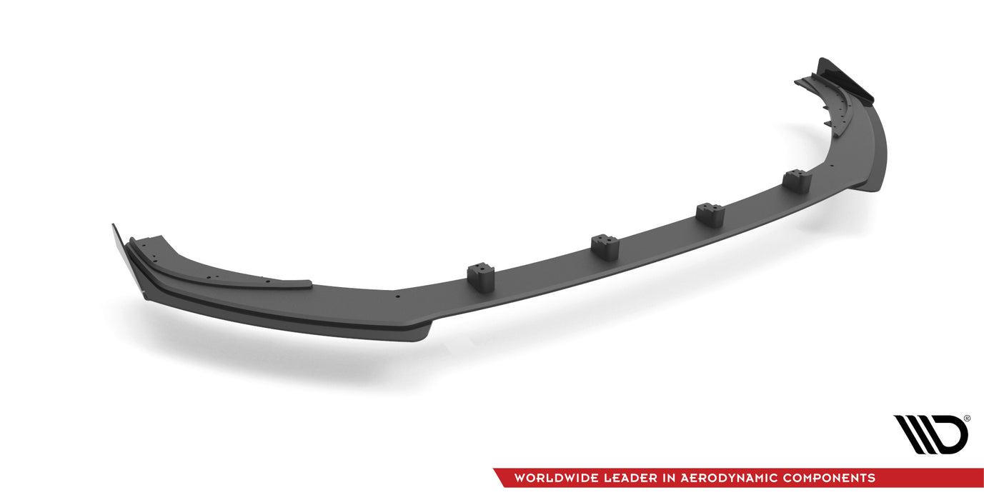Maxton Design Street Pro Front Splitter V.1 + Flaps Audi S3 / A3 S-Line Sportback 8V Facelift