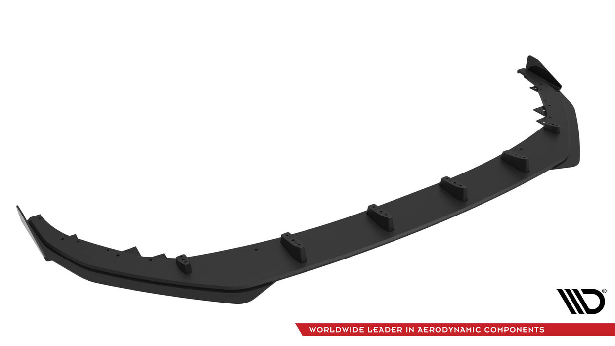 Maxton Design Street Pro Front Splitter V.1 + Flaps Audi S3 Sportback / A3 S-line Sportback 8Y Facelift