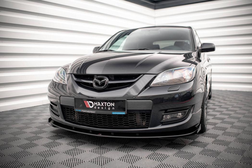 Maxton Design Street Pro Front Splitter V.1 + Flaps Mazda 3 MPS Mk1