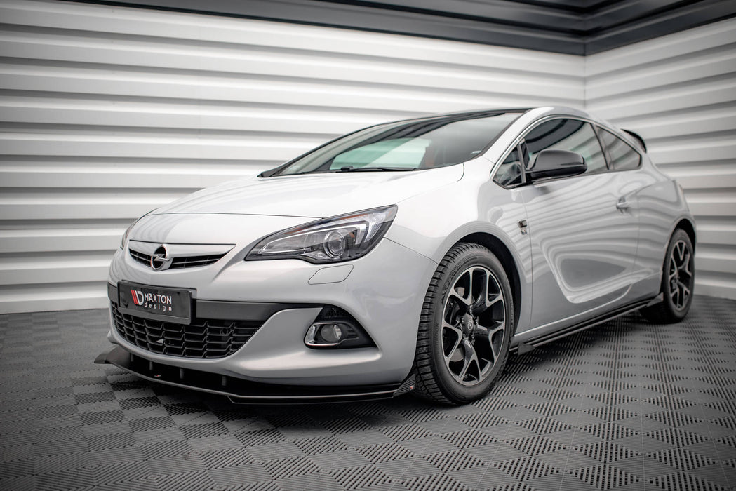 Maxton Design Street Pro Front Splitter V.1 + Flaps Opel Astra GTC OPC-Line J