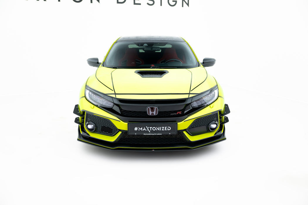 Maxton Design Street Pro Front Splitter V.2 Honda Civic Type R Mk10