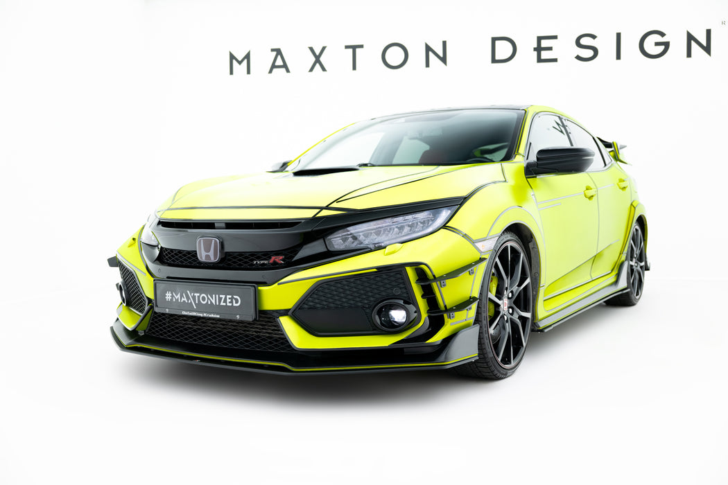 Maxton Design Street Pro Front Splitter V.2 Honda Civic Type R Mk10