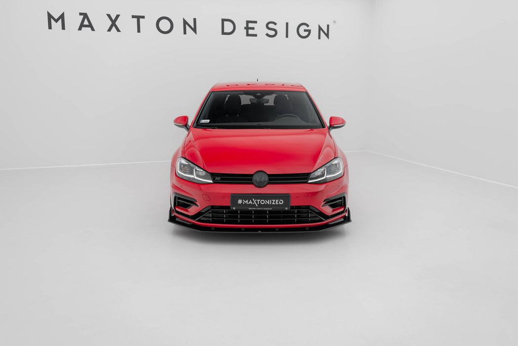 Maxton Design Street Pro Front Splitter V.2 Volkswagen Golf R / R-Line Mk7 Facelift