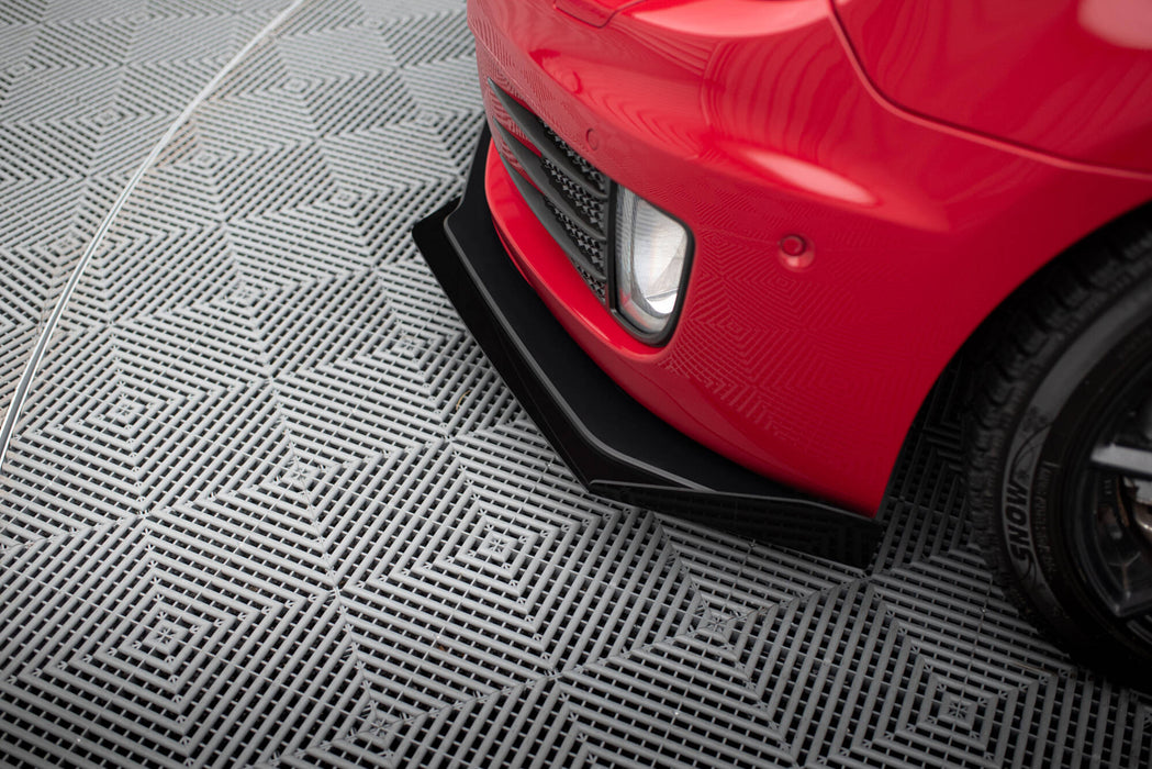 Maxton Design Street Pro Front Splitter V.3 + Flaps Volkswagen Golf GTI Mk6