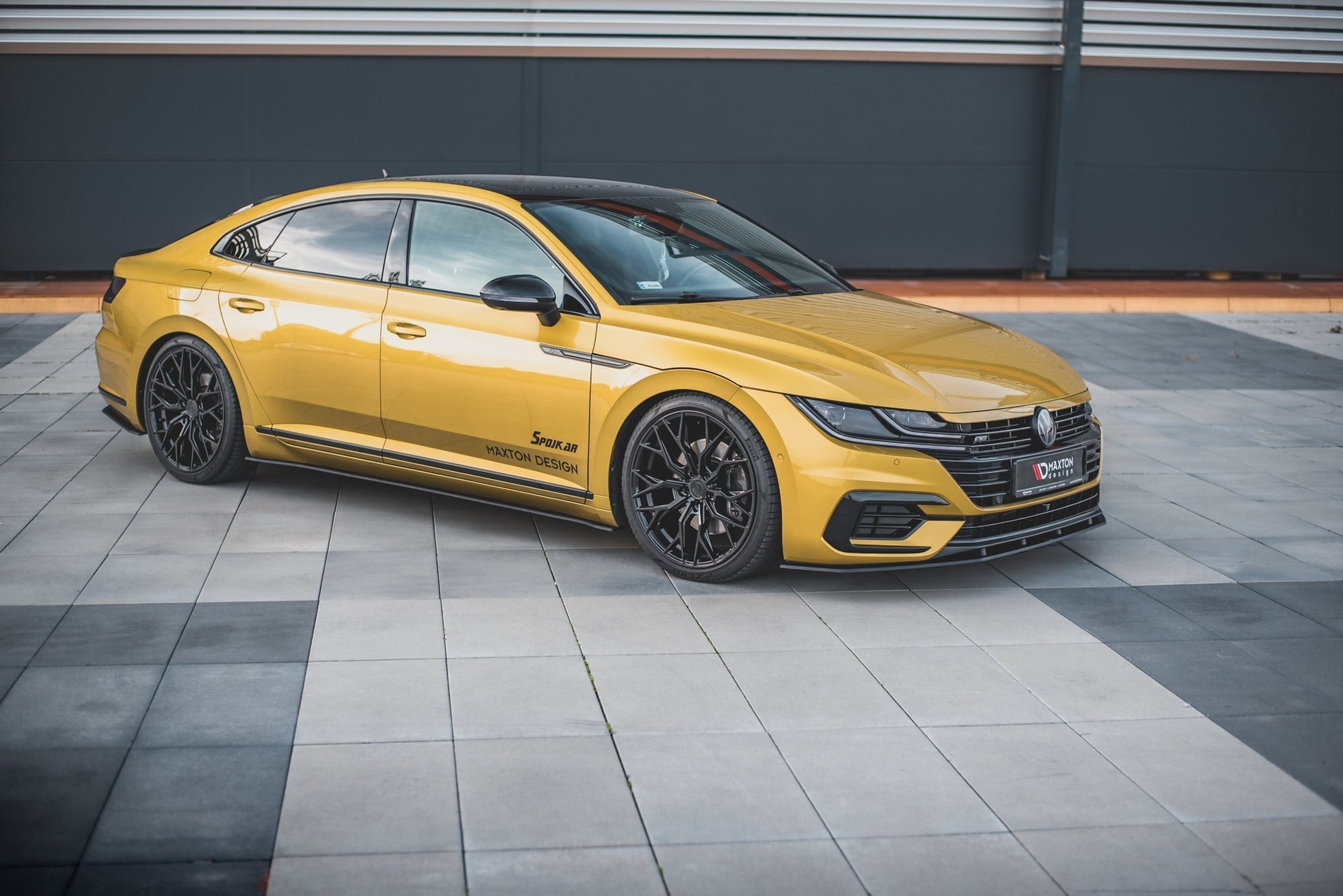 Buy Maxton Design Street Pro Front Splitter Volkswagen Arteon R-Line ...