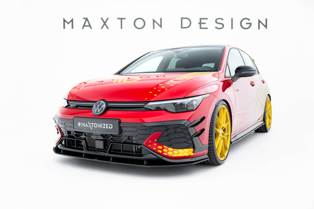 Maxton Design Street Pro Front Splitter Volkswagen Golf GTI Clubsport Mk8 Facelift