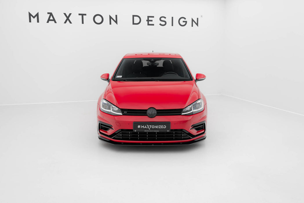 Maxton Design Street Pro Front Splitter Volkswagen Golf R / R-Line Mk7 Facelift