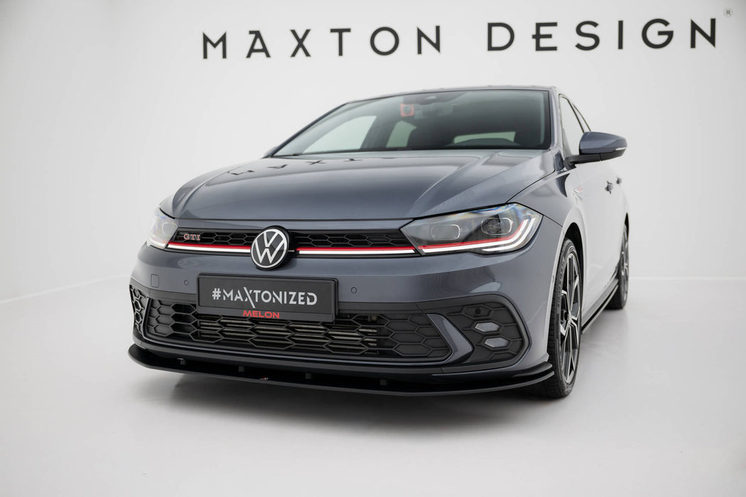 Maxton Design Street Pro Front Splitter Volkswagen Polo GTI Mk6 Facelift