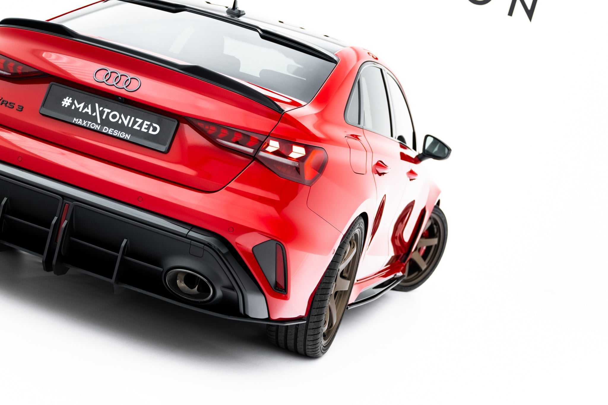Maxton Design Street Pro Rear Diffuser Audi RS3 Sedan 8Y Facelift ...