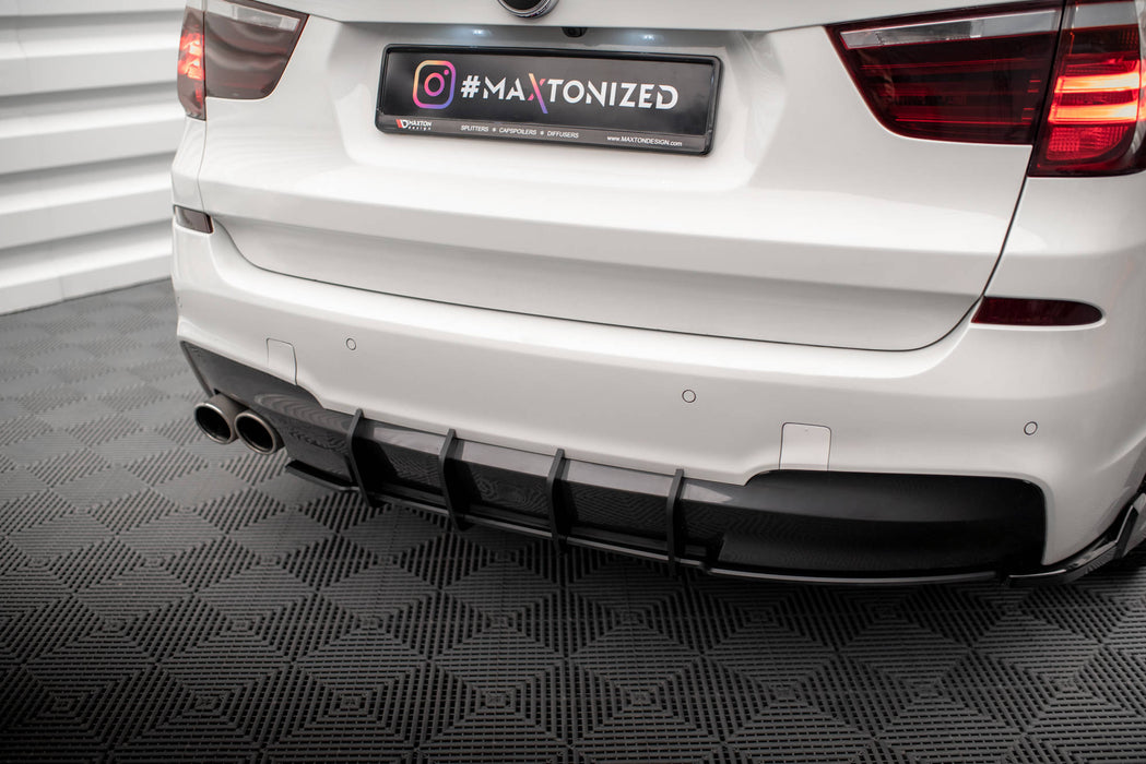 Maxton Design Street Pro Rear Diffuser BMW X3 M-Pack F25