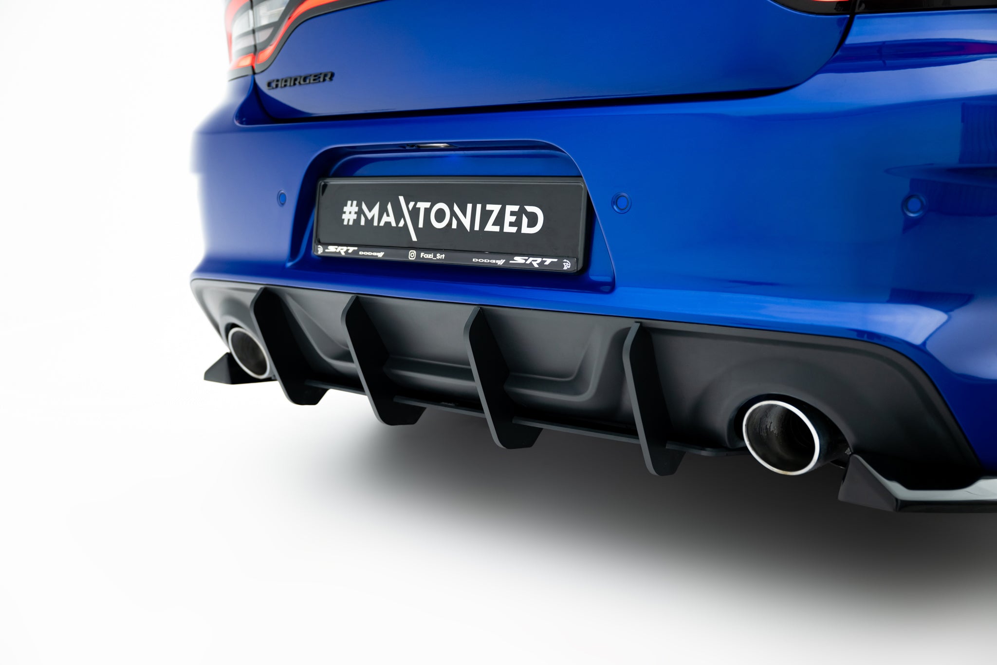 Maxton Design Street Pro Rear Diffuser Dodge Charger RT Scat Pack Wide ...