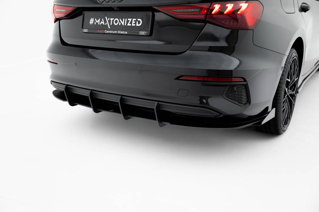 Maxton Design Street Pro Rear Diffuser + Flaps Audi A3 Sedan 8Y