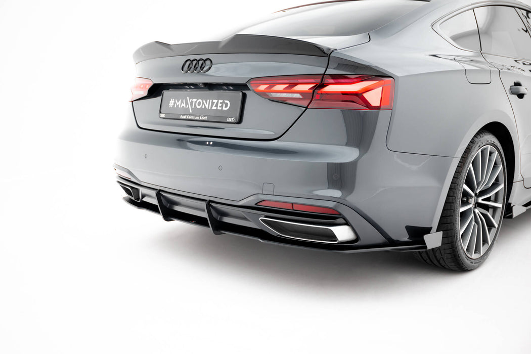Maxton Design Street Pro Rear Diffuser + Flaps Audi A5 F5 Facelift
