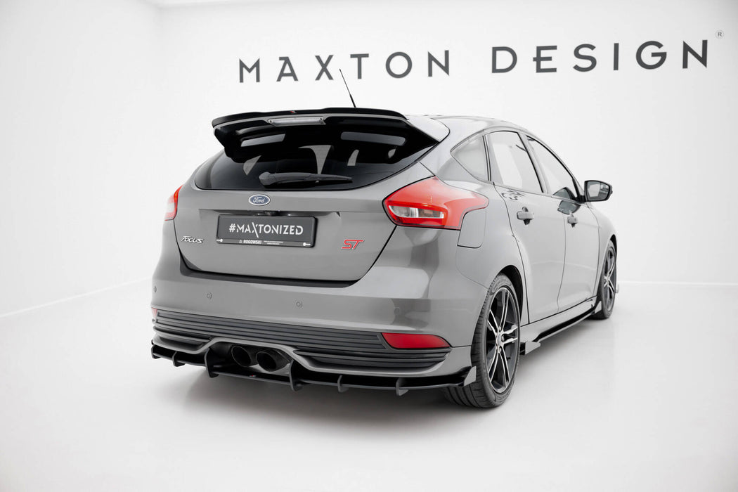 Maxton Design Street Pro Rear Diffuser + Flaps Ford Focus ST Mk3 Facelift