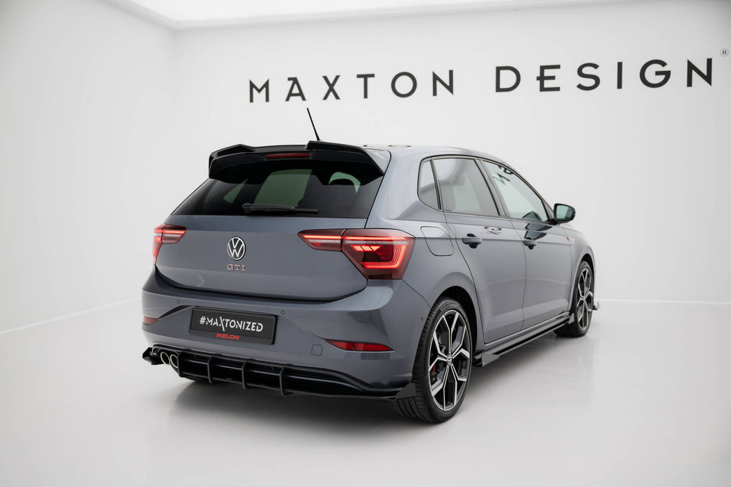Maxton Design Street Pro Rear Diffuser + Flaps Volkswagen Polo GTI Mk6 Facelift