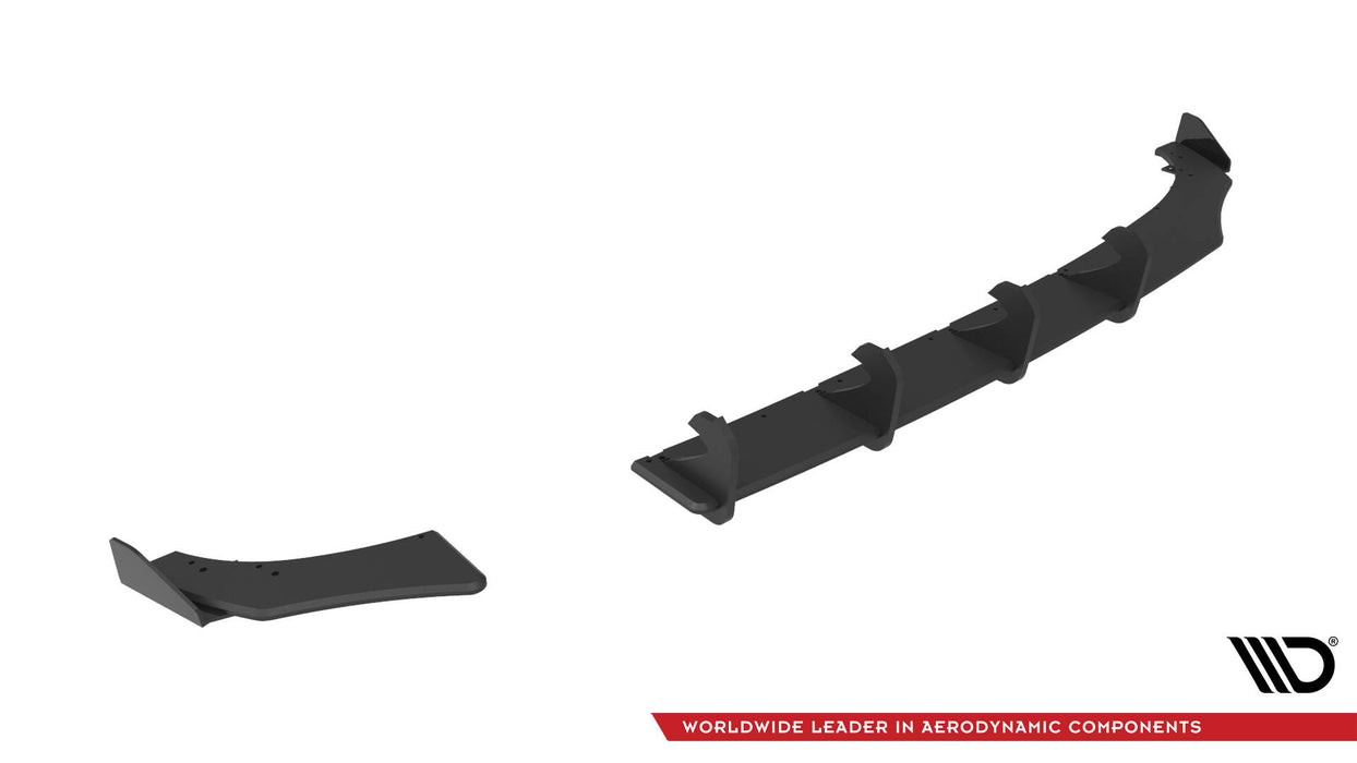 Maxton Design Street Pro Rear Diffuser + Flaps Volkswagen Polo GTI Mk6 Facelift
