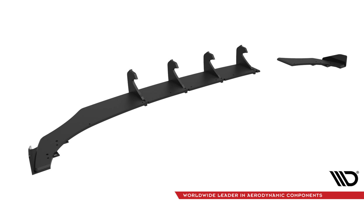 Maxton Design Street Pro Rear Diffuser + Flaps Volkswagen Polo GTI Mk6 Facelift