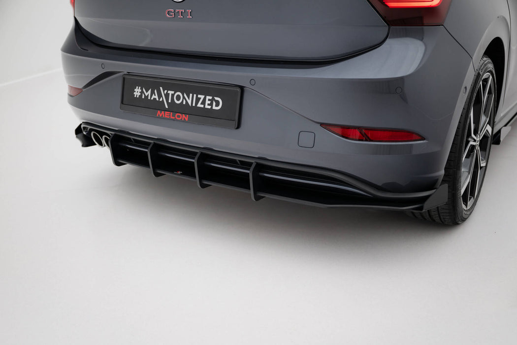 Maxton Design Street Pro Rear Diffuser + Flaps Volkswagen Polo GTI Mk6 Facelift