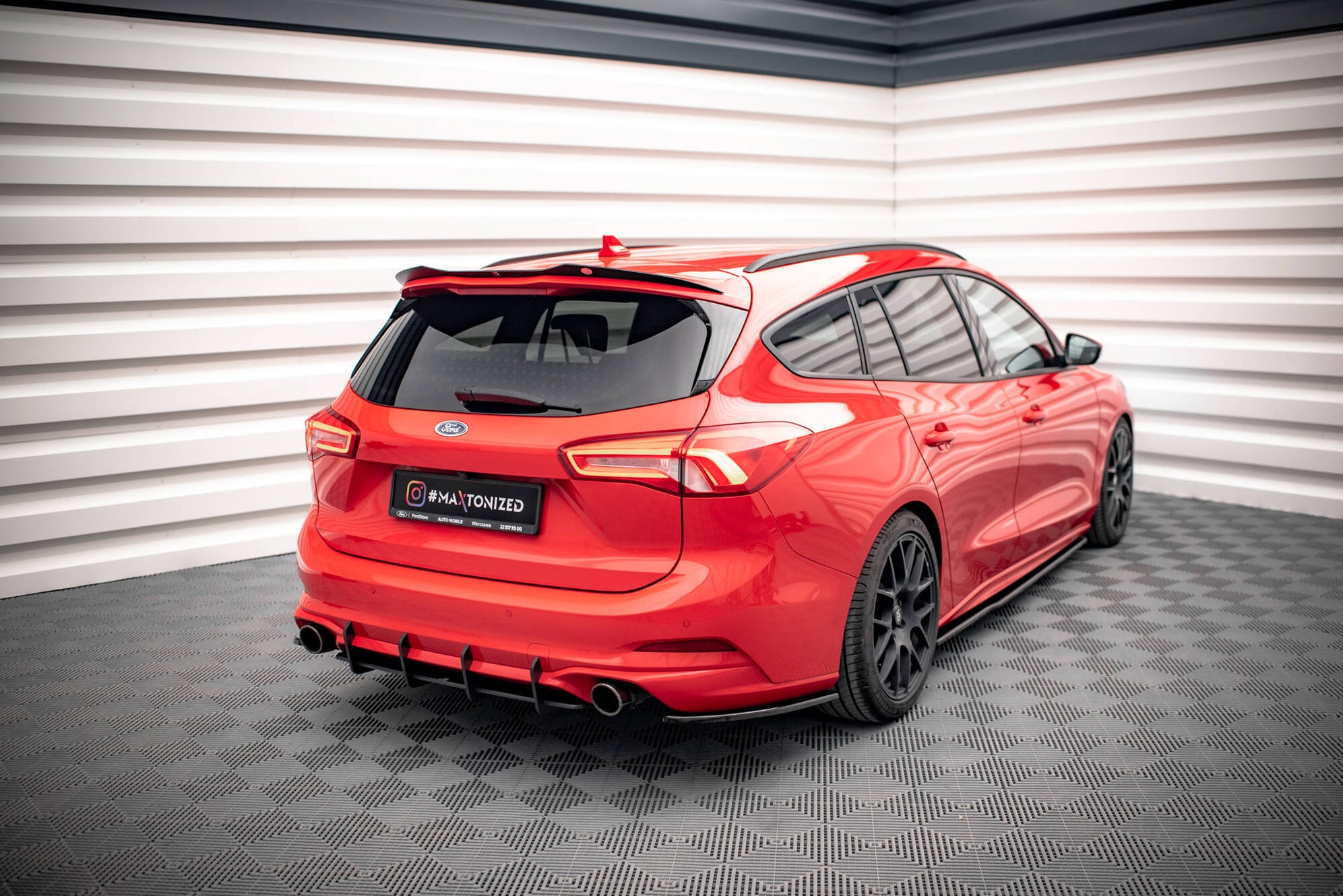 Focus St Side Rear Diffuser Maxton Design Street Pro Rear Diffuser Ford Focus Estate ST Mk4 ...