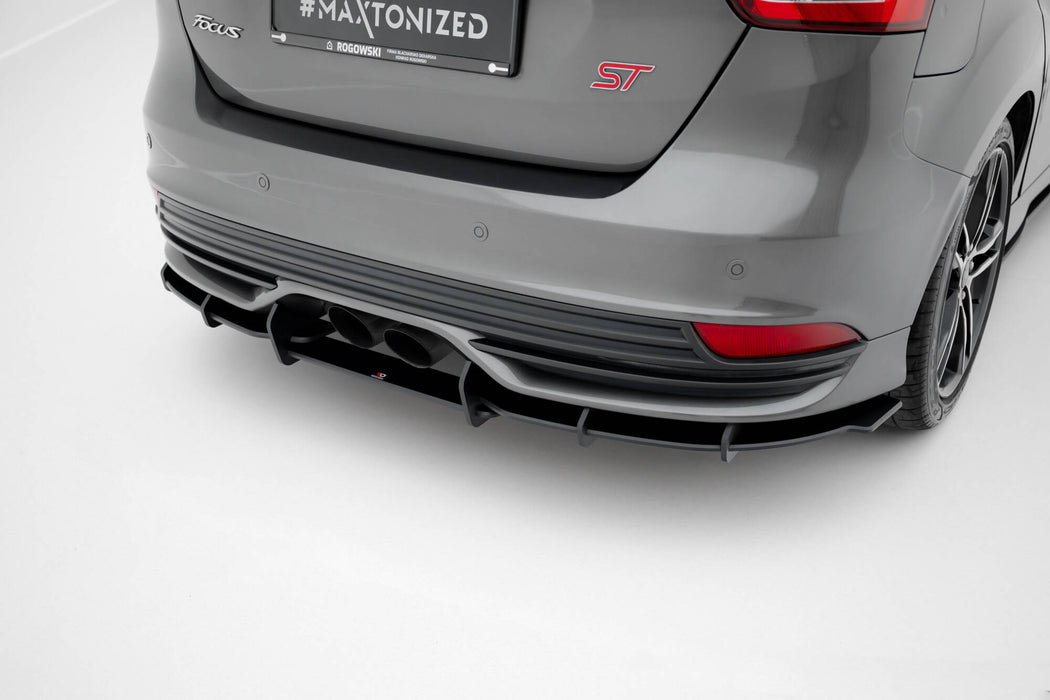 Maxton Design Street Pro Rear Diffuser Ford Focus ST Mk3 Facelift