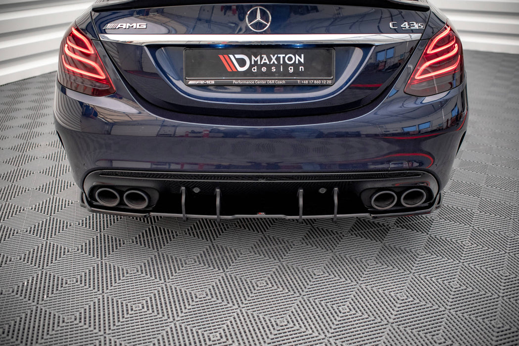 Maxton Design Street Pro Rear Diffuser Mercedes-AMG C 43 Sedan W205 Facelift