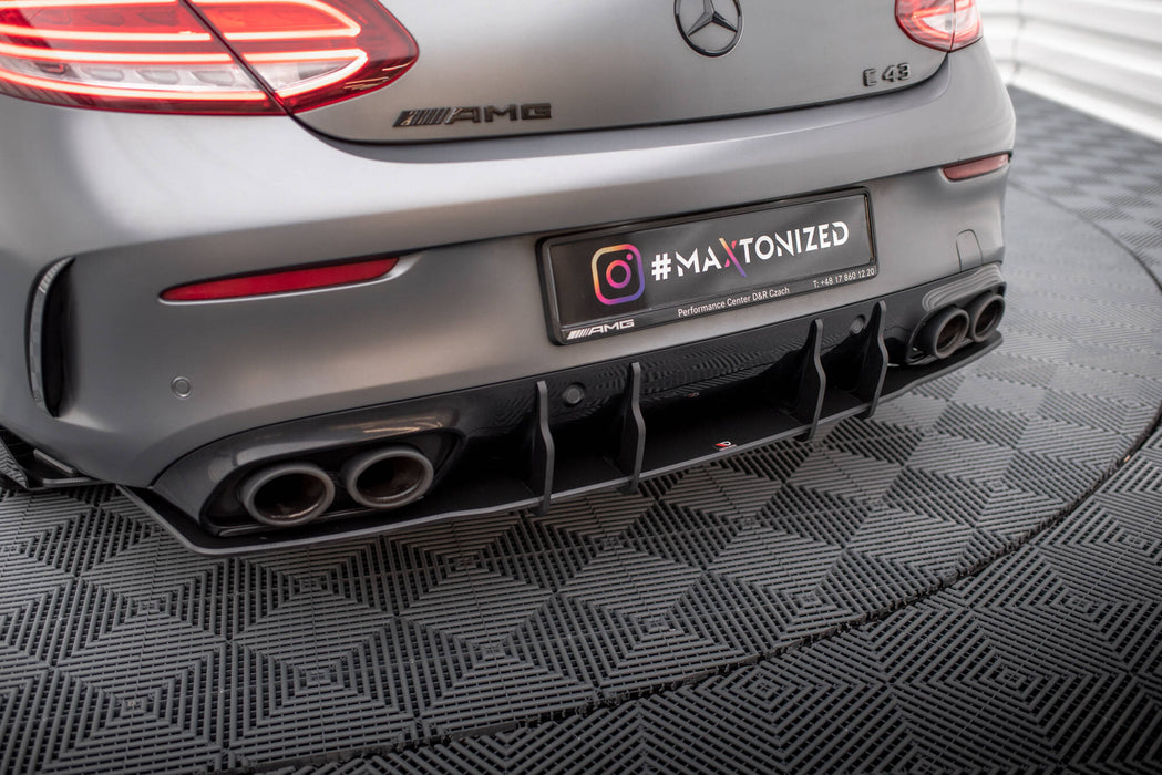 Maxton Design Street Pro Rear Diffuser Mercedes-AMG C43 Coupe / Cabrio C205  Facelift / A205 Facelift