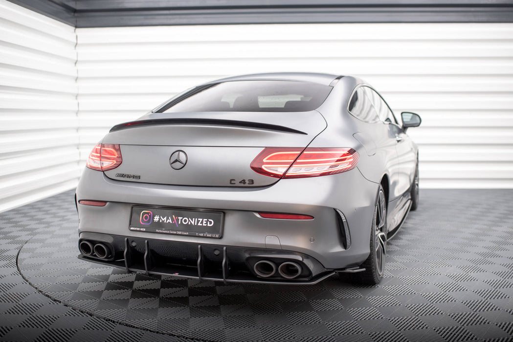 Maxton Design Street Pro Rear Diffuser Mercedes-AMG C43 Coupe / Cabrio C205  Facelift / A205 Facelift
