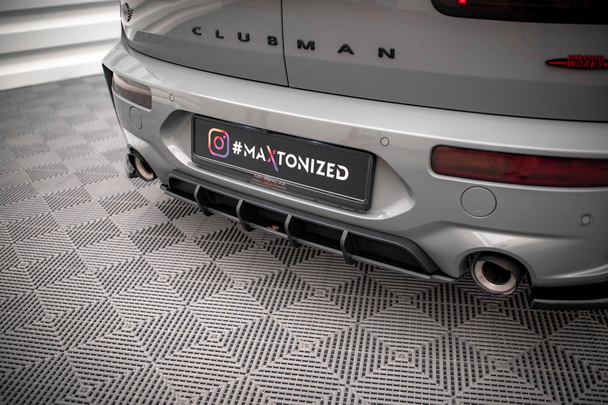 Buy Maxton Design Street Pro Rear Diffuser Mini Cooper Clubman John ...
