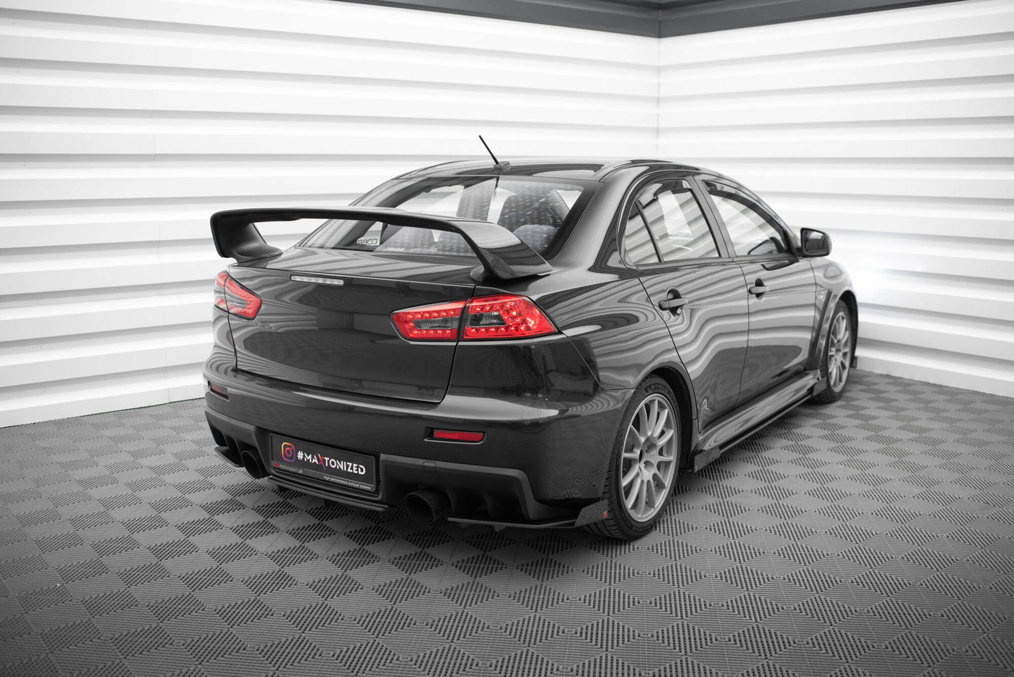 Evo 4 Rear Diffuser Maxton Design Street Pro Rear Diffuser Mitsubishi Lancer EVO X — Maxton ...