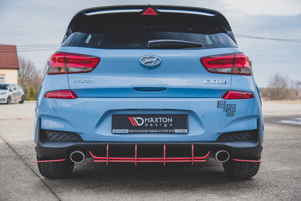 Maxton Design Street Pro Rear Diffuser V.1 Hyundai I30 N Mk3 Hatchback